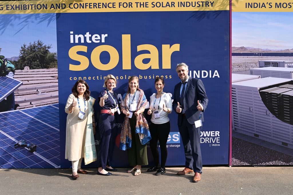 Delegates from BMWK, IGEF-SO, IGCC, and GIZ Germany attended the renowned Intersolar India / The smarter E India 2022