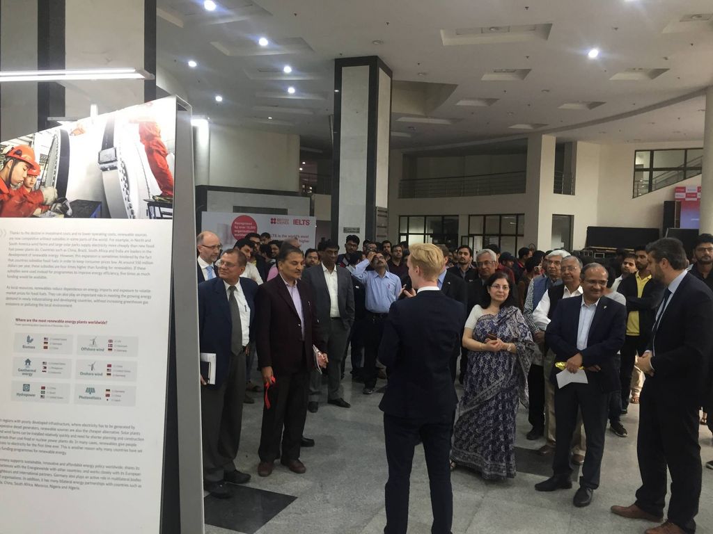 Impression of the German Energiewende exhibition and Workshop at IIT Delhi